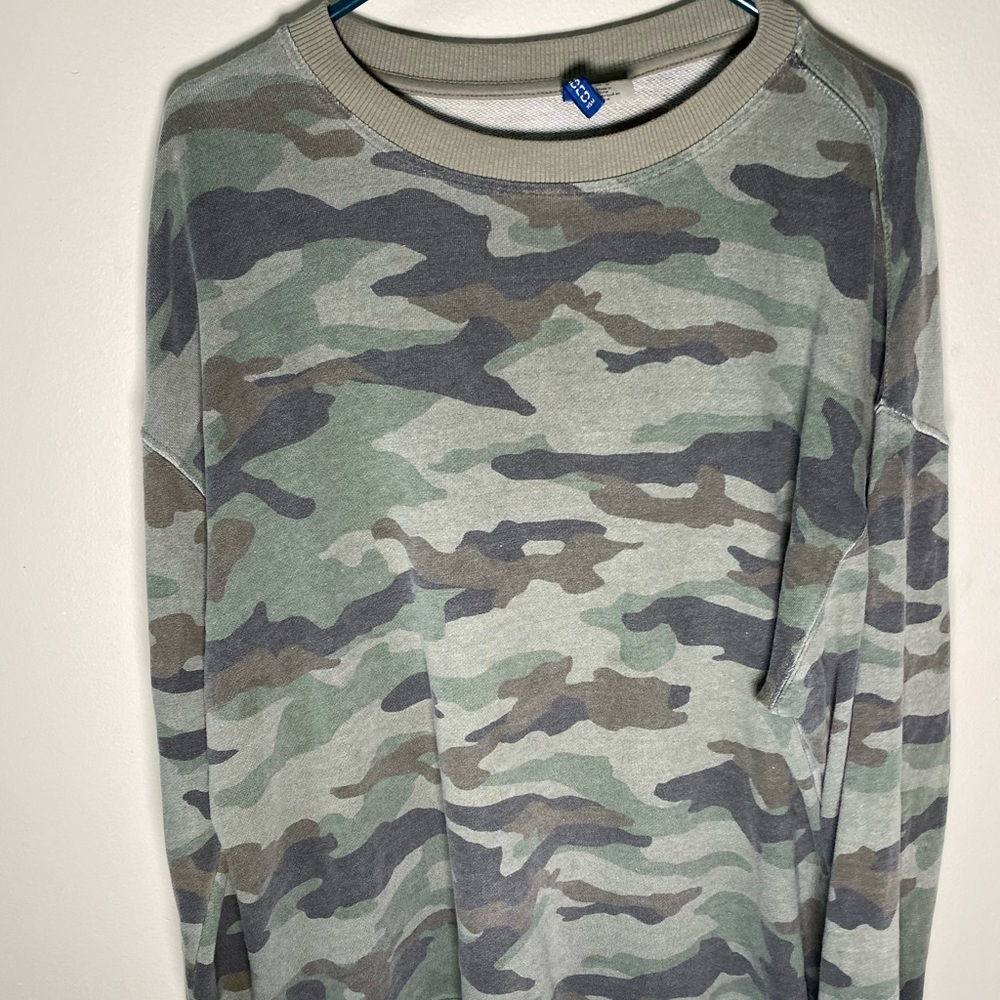 Camo sweater